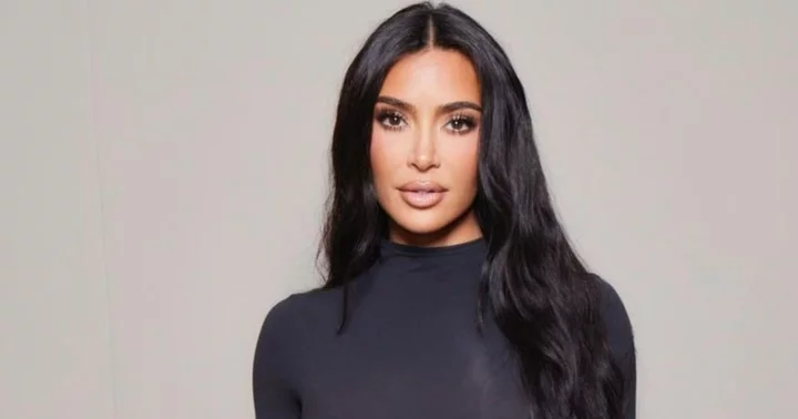 'She's channeling Marge Simpson': Kim Kardashian's outfit during SKIMS and NBA collab draws trolls
