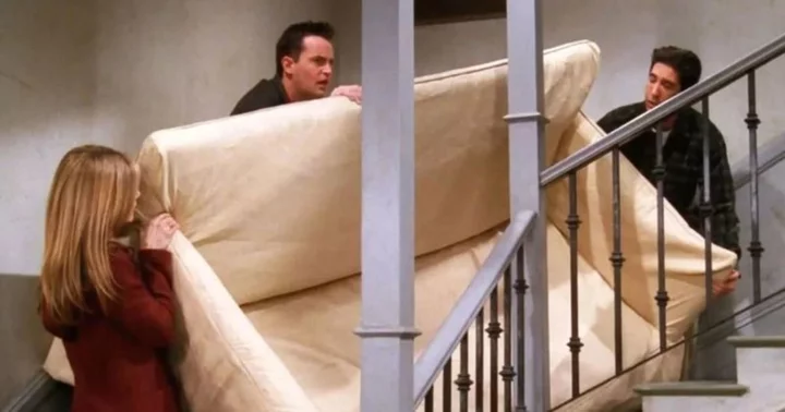 Matthew Perry dead at 54: Shattered 'Friends' fans share 'favorite' sofa pivot blooper in tribute to star