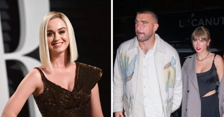 Katy Perry's two-word response to pics of Taylor Swift and Travis Kelce has Internet scanning dictionary