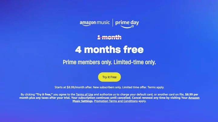 Amazon Music Unlimited Prime Day Deal: New Subscribers Get 4 Months Free