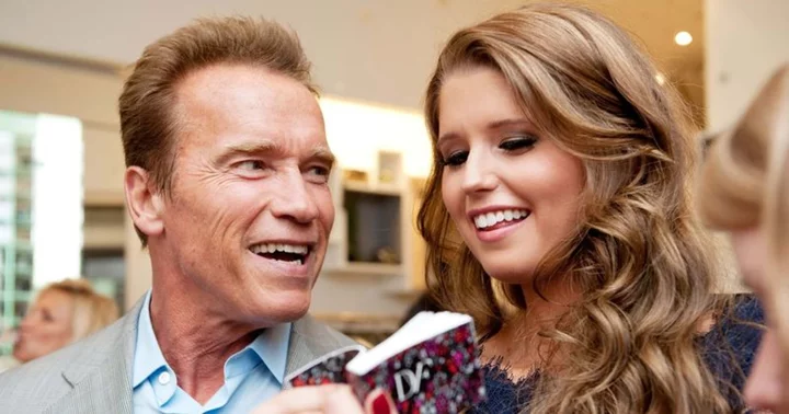 Arnold Schwarzenegger's daughter Katherine recalls being 'mortified' as dad took her to school in Hummer