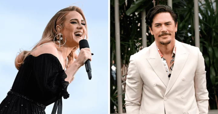 Adele curious about Tom Sandoval's cheating scandal as singer asks fans at Las Vegas show: 'What does that man do?'