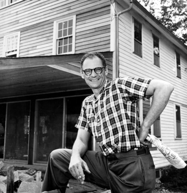 Playwright Arthur Miller's old studio is in a Connecticut parking lot, awaiting its next act