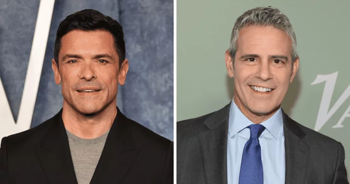 Andy Cohen wants to know if it's OK to bathe with his daughter in bizarre conversation with Live's Mark Consuelos