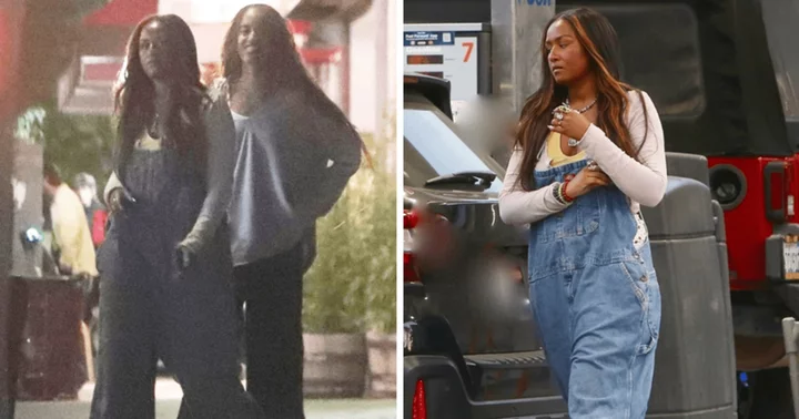 Sasha Obama pumps gas in style during night out with sister Malia and friends in Los Angeles