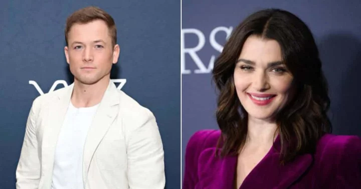 Taron Egerton gets embarrassed as Rachel Weisz finds out she was his first celebrity crush: 'I’m now going to regret'