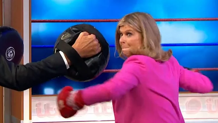 KSI teaches Kate Garraway how to punch like a boxer in bizarre GMB exchange