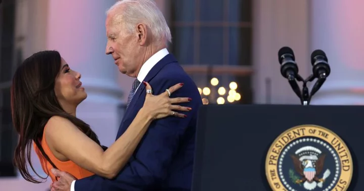 'She was 17, I was 40': Joe Biden's cringeworthy joke about Eva Longoria at 'Flamin' Hot' screening